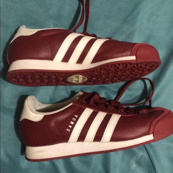 adidas samoa burgundy